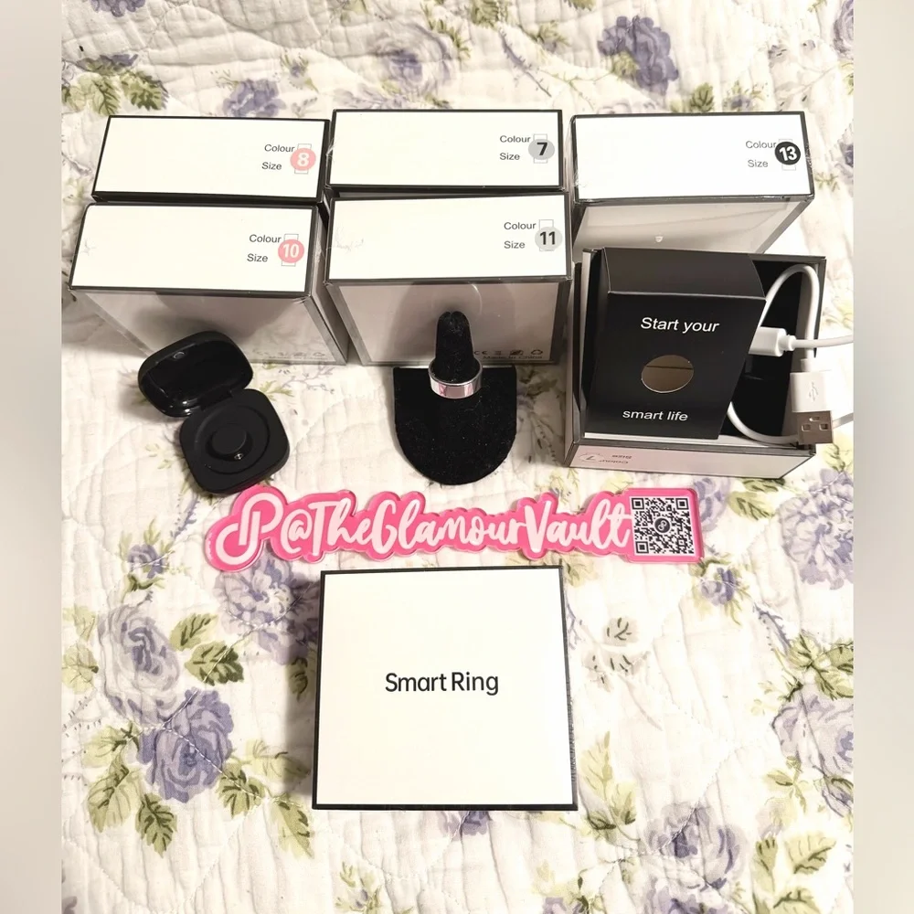 🔥SMART RING-WOW! NEW:your choice of Silver, rose gold, black.Own or gift one!